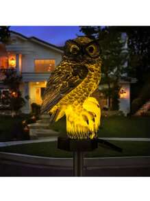 1 Solar LED Resin Owl Courtyard Decorative Light, Semi Embedded Floodlight With Light Sensor, Detachable Fixing Device, Solar Powered, Including Installation Hardware, 600mAh Nickel Battery - Decorative Lawn Light For Garden, Courtyard, Trail, Owl Solar Lights, Outdoor Garden Lighting For Pathway, Yard, Patio - Warm Light - View 14