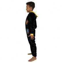 Harry Potter | Hogwarts House Boys' One Piece Sleepsuit | Kids' Pyjamas - Black - View 3