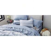 Comforter Set - 7 Pieces Ultra-Soft Boho Comforter, Machine Washable, With Sheets, Pillowcases & Shams,  Fits Mattresses