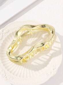 1 szt. Modna minimalistyczna spinka do włosów Hollow Claw, elegancki jednolity kolor, odpowiedni do codziennego noszenia przez kobiety (drobne zadrapania są normalne) Spinki do włosów Spinka do włosów Spinki do włosów Spinka do włosów Chwytak do włosów Jesienno-zimowe akcesoria do włosów dla kobiet na wakacje, stroje damskie