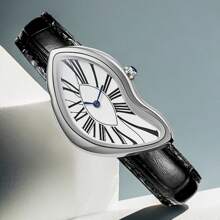 PINTIME Alien Crash Melt Twist Y2K 手表亭女士时尚复古高级设计防水石英表皮带表