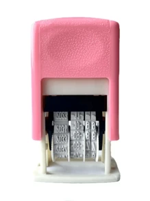 Small Adjustable Date Stamp, Manually Adjustable Year/Month/Date, Self-Inking Printer For Production Date, No Ink Included (Requires Separate Ink), Roller Stamp For Calendar Date, Production Date Number,Back To School,School Supplies