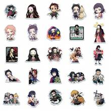 TOEI ANIMATION 100PCS Aniplex Officieel Gelicentieerde Stickers Kimetsu Tanjirou Nezuko Yaiba Gemengde Anime Cartoon Stickers Decoratie Voor Waterfles Laptop Skateboard En Verjaardagsfeestje Kerstcadeaus Voor Vrienden
