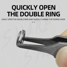 1 Pc Quick-Opening Ring Opener For Double-Loop Fishing Gear Small Accessories, Stainless Steel Fishing Tool