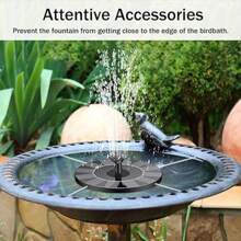 Round Water Spray Pump, Garden Pool Courtyard Landscape Decoration, Seven Colours LED Solar Floating Fountain - With Battery&light - View 6