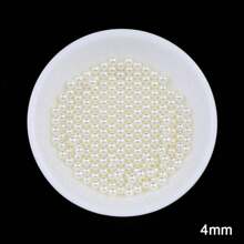 200/300/1000 piezas de cuentas de perlas falsas, sin agujero, para manualidades DIY, joyería, relleno de jarrones, dispersión en mesas, decoraciones de boda - Perla sin agujero - Ver 24