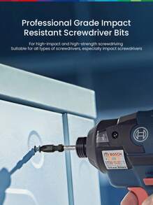 bosch 博世配件 PH1/PH2 冲击螺丝刀头套装 - 防锈，适用于塑料、木材和金属 - 适合家庭、办公室和工厂使用 - 彩色 - 查看 3