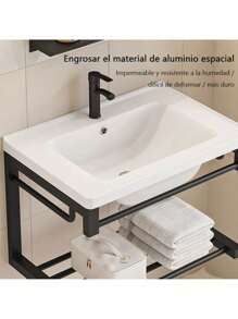 Modern Minimalist Ceramic Washbasin Furniture With Mirror