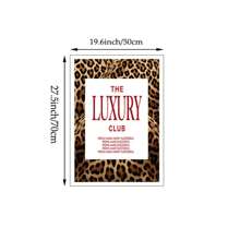 1/3 件奢华时尚杂志封面墙面艺术画豹纹帆布画浓咖啡马提尼海报少女美学装饰卧室、客厅或宿舍墙壁装饰礼物无框 - 彩色 - 查看 19