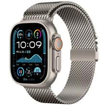 1pc Milanese Loop Apple Watch Band Strap Compatible With Apple Watch S10 46mm 42mm Ultra 38/40/41/42/44/45/49mm Metal Band Compatible With Watch Series 10 9 6 5 SE 7 8 4 3 2 1 Strap Bracelet Smart Watch Accessories