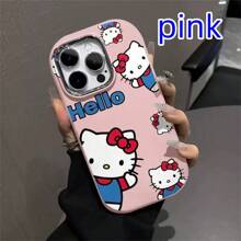 Sanrio 1pc Phone Case Compatible With IPhone 15/16 Pro Max, Cartoon KT Cat Design, Cute For Girls,Compatible With IPhone 14 Plus/13/12