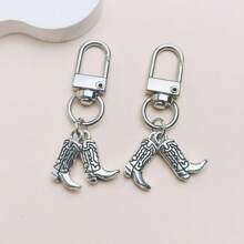 Vintage Western Style Zinc Alloy Cowboy Boots, Casual