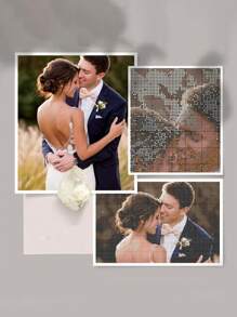 Individualisiertes 5D Foto Diamant Malerei, handgefertigtes DIY, Heimdekoration & Bestes Geschenk, geeignet für Sammlung und Verschenken, für Liebhaber, Familie, Freunde, um wundervolle Momente zu feiern