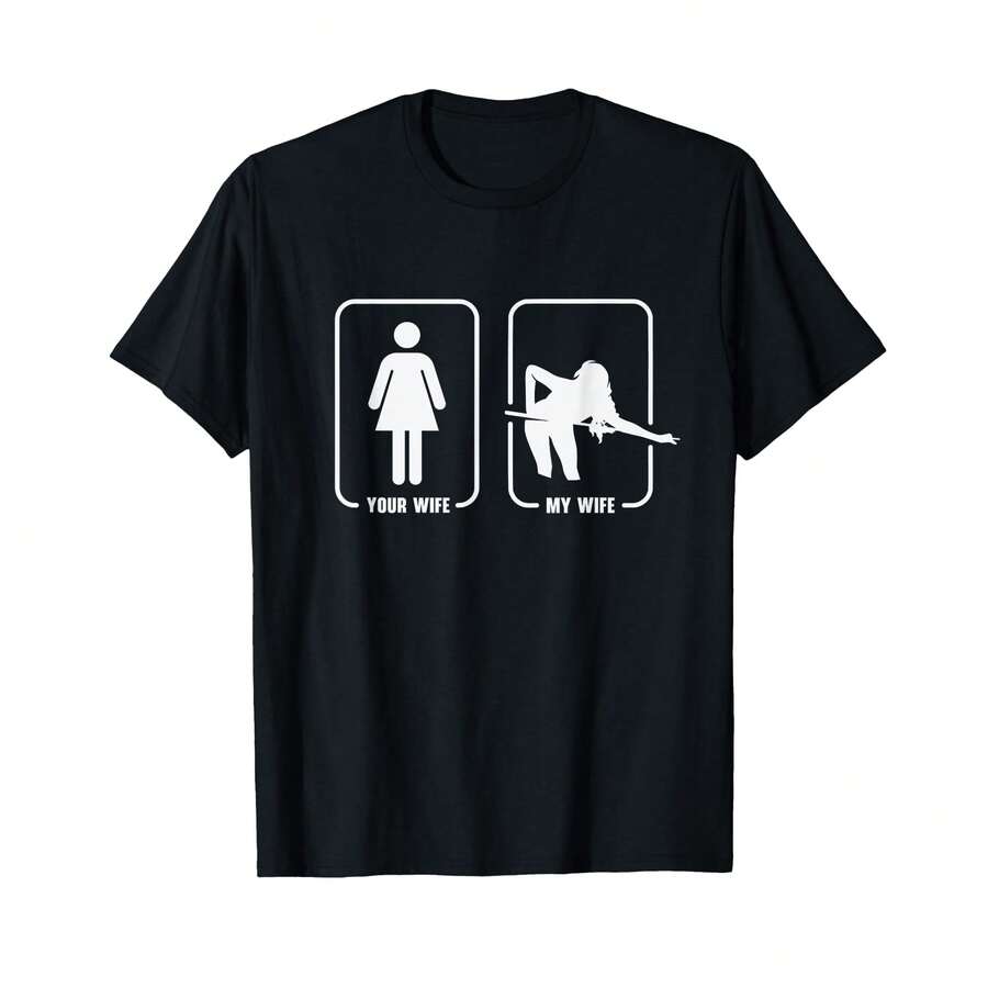 Billiards Pool 8 Ball Snooker Female Billiard Player T-Shirt Women's Tee - 黑色 - 查看 1