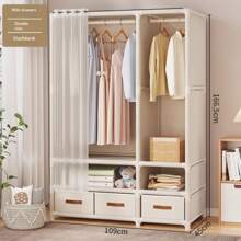 Armoire de chambre pratique et élégante, Porte-vêtements sur pied, Porte-vêtements robuste, Armoire de luxe à haute capacité, Armoire de rangement de vêtements à assemblage facile, Vêtements, Pantalons, Couette, Disponible en plusieurs tailles et styles, Grande capacité et assemblage facile