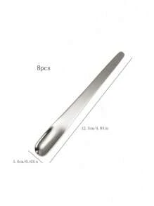 2/4/6/8/10/12 ملاعق قهوة، ملعقة مسطحة من الفولاذ المقاوم للصدأ للحلوى، ملعقة قهوة صغيرة، ملعقة تحريك القهوة، ملعقة بار، أدوات مائدة للمطبخ، للمنزل والمطعم ومقهى الحفلات، أدوات مائدة للمدرسة