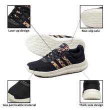 Adidas LITE RACER 4.0 运动鞋，轻便女士训练运动鞋，跑步鞋 IH5273 - 一號黑/魔力淺褐色/漢玉白 - 查看 6