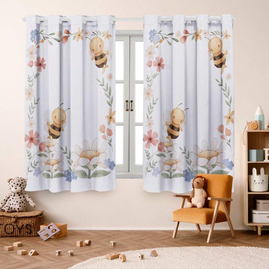 Children's Curtain Encantos 2.00 X 1.50 Decoration, Baby Room, Baby, Girl, Boy - Kem - Xem 1