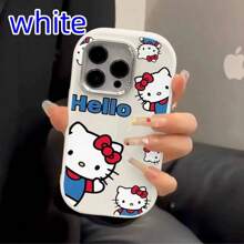 Sanrio 1pc Phone Case Compatible With IPhone 15/16 Pro Max, Cartoon KT Cat Design, Cute For Girls,Compatible With IPhone 14 Plus/13/12