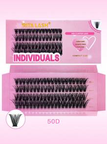 RITALASH 48/80PCS D Curl RITALASH Cluster Lash DIY 6 Styles Eyelash Extensions D Curl Long Individual Lashes Mixed Tray Lash Clusters Extensions DIY Cluster Lash At Home Lash Clusters,Eye Lash Clusters,Individual Eyelashes,Lashes,Fake Lashes