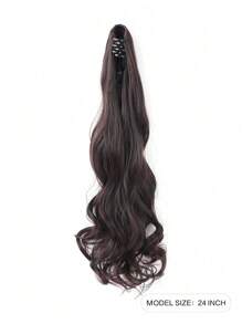 Claw Clip Ponytail Extension Clip In Wavy Ponytail Hair Extensions 24 Inch Long Pony Tails For Women Extensions Wave Hairpiece - Multicolor - View 3