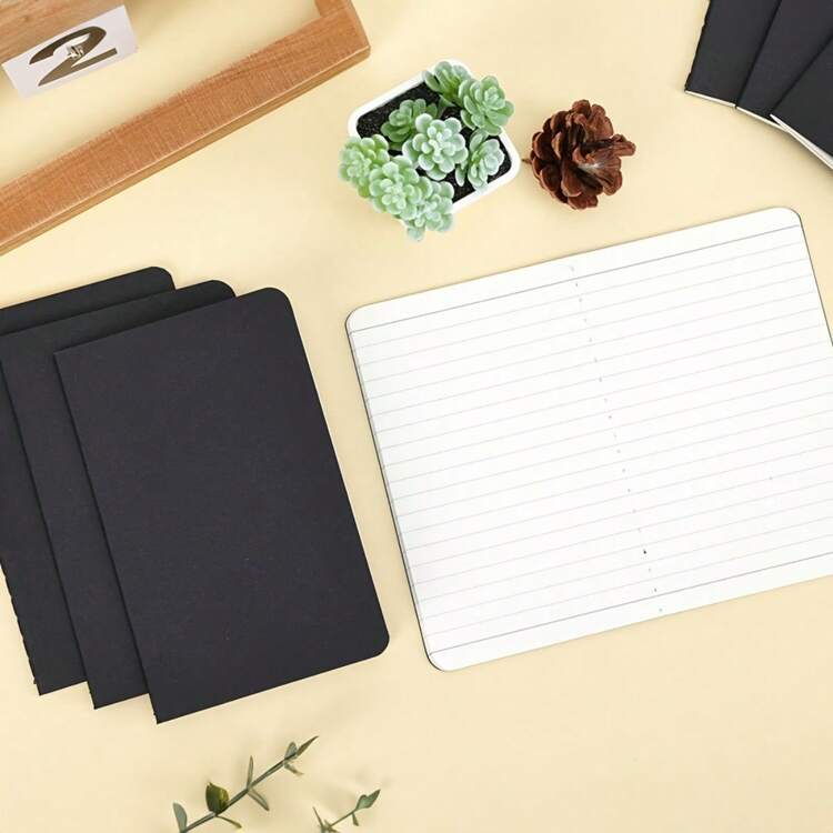 20 piezas Libretas pequeñas de papel kraft - Perfectas para viajes, escuela y oficina - Páginas en blanco sin líneas/con líneas - 5,12 x 3,54 pulgadas - Libreta de notas, diario - Cubierta marrón, útiles escolares - Multicolor - Añade 9
