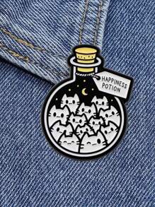 1 PIEZA Pasador de gatos lindos, insignias de anime de dibujos animados, broches para ropa, pin de esmalte, insignias de mujer, accesorios de joyería, regalos para amigos