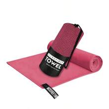 运动毛巾，紧凑型，超柔软超细纤维旅行毛巾 - 超强吸水、轻便、快干，适合运动、海滩、健身房、背包旅行、徒步旅行和瑜伽。海滩必需品 - 彩色 - 查看 18