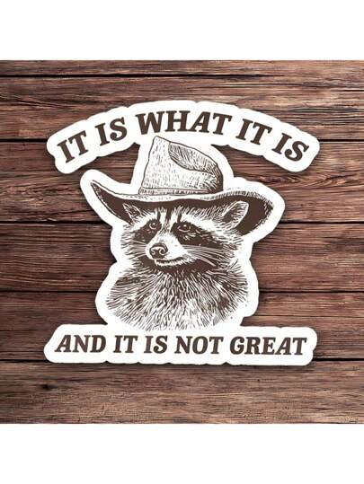 可爱又有趣的棕熊标语贴纸装饰