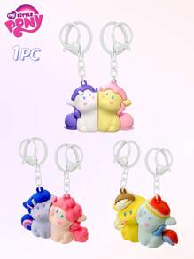 1 件小马宝莉磁性钥匙扣，可爱卡通贝基公仔吊坠，情侣、女友、学生礼物，小吊坠 - 彩色 - 查看 2