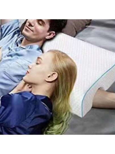 Couple's Zero Pressure Memory Foam Pillow, Slow Rebound out Imprint, Aids Sleep, Dual Person Kussen view 3