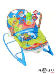 Baby Vibrating Rocking Chair Musical With Games Swing Entertainment Relaxing Fun - Blue - View 8