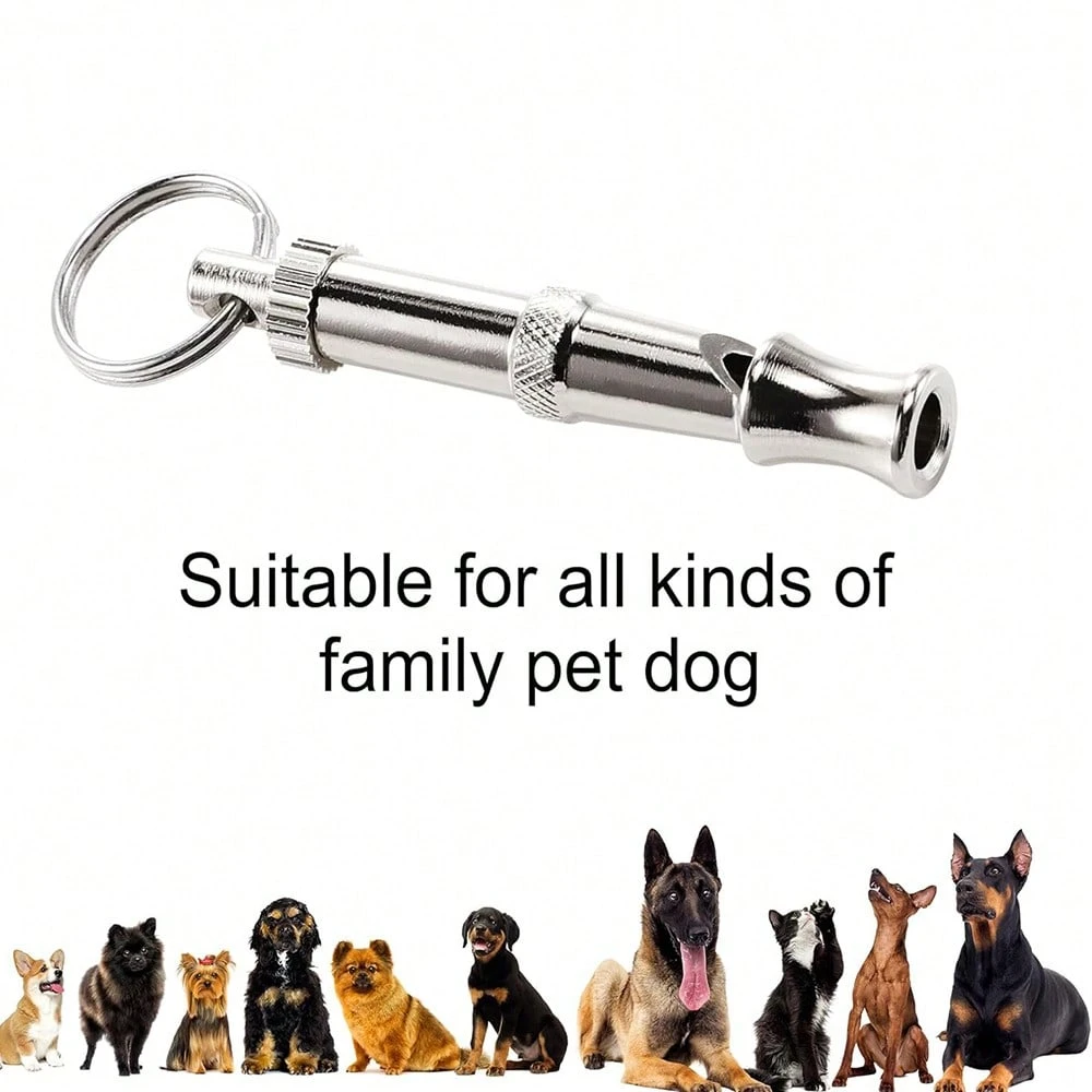 [Un sifflet à chien à hauteur de ton réglable] 1 sifflet à chien pour arrêter les aboiements