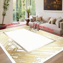 [Crystal Fleece 700g/㎡ Dotted Bottom 5mm Thickness] European-Style Living Room Bedroom Carpet, Washable, Non-Slip, Stain-Resistant Backing, Suitable For Bedroom, Dining Room, Kitchen, Office, Entrance, Living Room, Farmhouse Decoration, Indoor & Outdoor