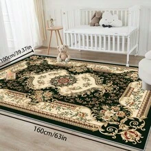 700g/Sq.M Crystal Velvet Rug With Non-Slip Backing, 5mm Thick, Bohemian Style Solid Color Rug, Soft And Washable For Indoor/Outdoor, Suitable For Living Room, Bedroom, Kitchen, Office, Home Decor Large Area Carpet Back To School