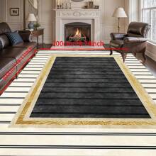 [Crystal Fleece 700g/㎡ Dotted Bottom 5mm Thickness] European-Style Living Room Bedroom Carpet, Washable, Non-Slip, Stain-Resistant Backing, Suitable For Bedroom, Dining Room, Kitchen, Office, Entrance, Living Room, Farmhouse Decoration, Indoor & Outdoor
