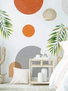 3pcs Boho Style Patterned Fabric Wall Stickers, Scenic, Rainbow Cartoon, Decorative Living Room Entrance Bedroom Self-Adhesive Wallpapers, Removable Gifts Birthday Graduation Room Decor Home Decor Wall Decor Bathroom Decor Bedroom Decor Room Decoration Stuff Living Room Decor House Decor Home Decor Living Room Wall Art Wall Paper Personalised Stickers