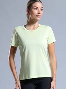 BABYLOOK WOMEN'S FITNESS T-SHIRT - Green - View 3