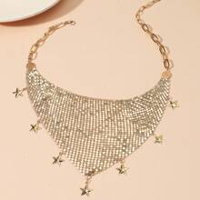 Collier mode, Ras-de-cou, Collier pendentif pentagramme et triangle
