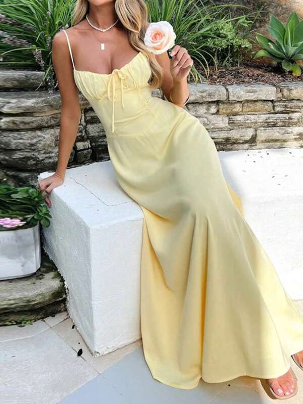 Women's Sexy Backless A-Line Casual Vacation Sundress