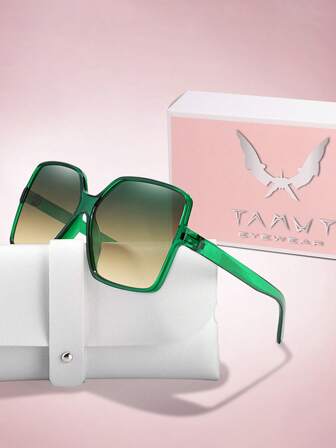  Gafas de moda oversize para mujeres de la marca TAMWY, con estuche para gafas + empaque de regalo, regalo para el Día de San Valentín, regalo para el Día de la Madre para vacaciones de verano en la playa, al aire libre, viajes
