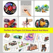 Back To School Season Alcohol Marker Set, Double Tip Stirrer Art Markers, Permanent Sketch Markers For Drawing Adult Coloring, Illustration Alcohol Markers,The Perfect Halloween Gift.