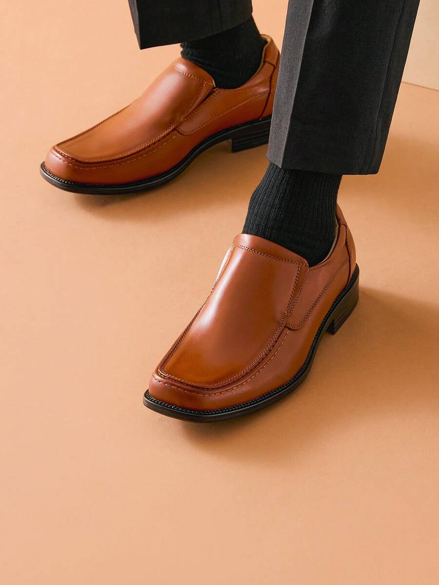 Men's Dress Loafer Shoes Monk Strap Slip On Loafers