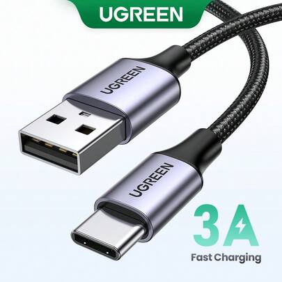 UGREEN USB A 至 USB C 型数据线 3A 快速充电 3.0 快速充电尼龙编织数据线 Nan