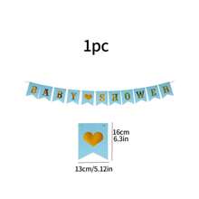 1 Set Baby Shower "It's A Girl" Letter Garland, BABY SHOWER Baptism Children's Birthday Party Decorative Banner - Multicolor - View 5