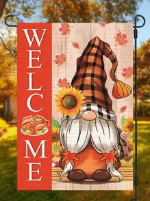 1/12 pièces Drapeau de jardin Gnome, Bienvenue Drapeau de jardin de Festival des Quatre Saisons, 14,17*18,50 pouces/36*47 cm, double face, en lin, Drapeau de pelouse de Festival de Gnome, Drapeau de jardin extérieur de Gnome Hiver Printemps, Saint-Valentin, Saint-Patrick, Pâques, Fête des Mères, Fête de l'Indépendance, Thanksgiving, Halloween, Noël. Pour la décoration de la cour extérieure de la ferme (drapeau seulement)