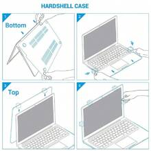 1pc Crystal Clear Protective Case Compatible With Apple Laptop Computers - Compatible With M1 Chip 13" A2337, M1 Chip 13" A2338, New M2 Chip A2681 A3113 A3240 A1466