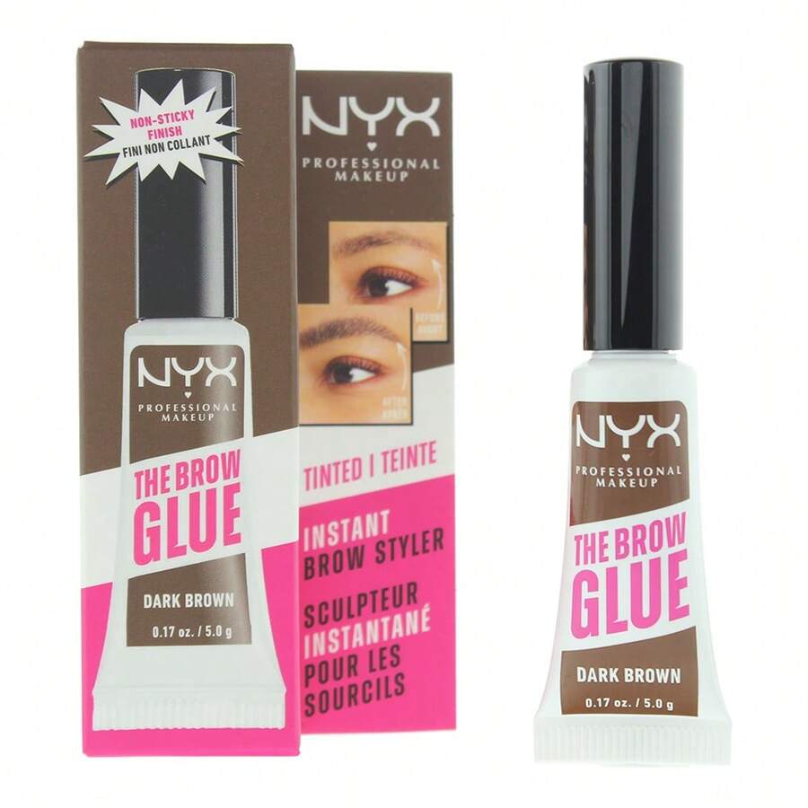 NYX The Brow Glue Brow Gel 5g - Dark Brown - Dark Brown - View 1