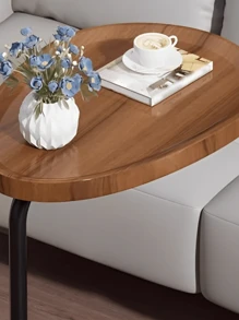 Side Table Corner Support Sofa Bed Reading And Notebook - Rỉ Nâu - Xem 5