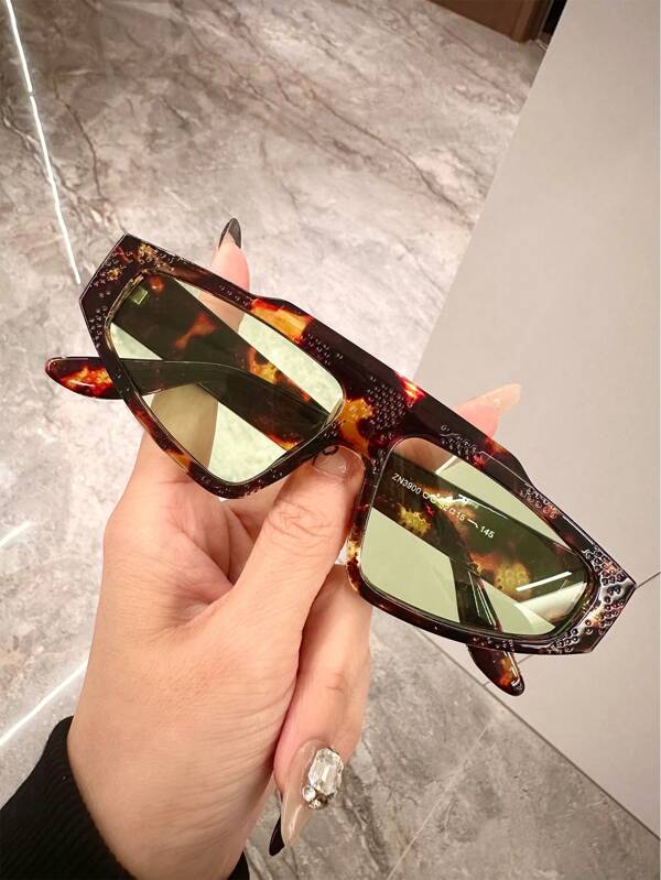 1 Par de Óculos da Moda com Textura Quadrada, Para Atividades ao Ar Livre como Ciclismo, Direção e Pesca, Bloqueiam Luz Forte para Férias na Praia de Verão, Ao Ar Livre, Viagens